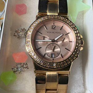 Michael Kors Gold-Tone Chronograph Watch | Like New | Untested | Affordable